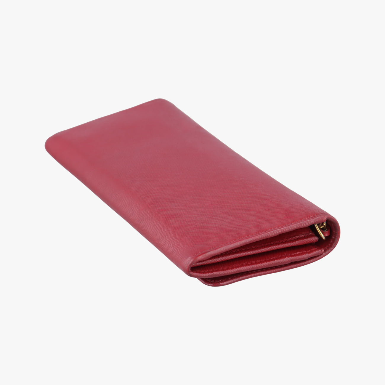 Metal Wallet on Chain Cornflower Clutch Red Saffiano Leather 1MT290 224メタル ウォレット オン チェーン コーンフラワー クラッチ レッド サフィアーノレザー 1MT290 224