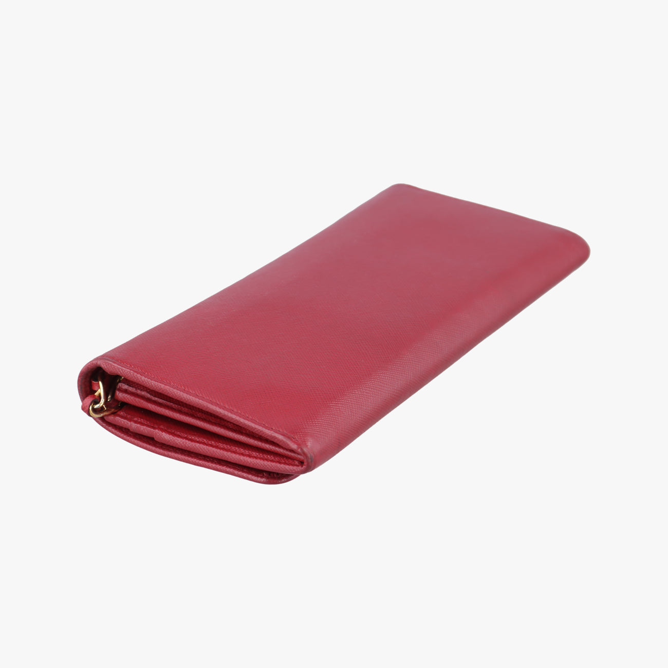 Metal Wallet on Chain Cornflower Clutch Red Saffiano Leather 1MT290 224メタル ウォレット オン チェーン コーンフラワー クラッチ レッド サフィアーノレザー 1MT290 224