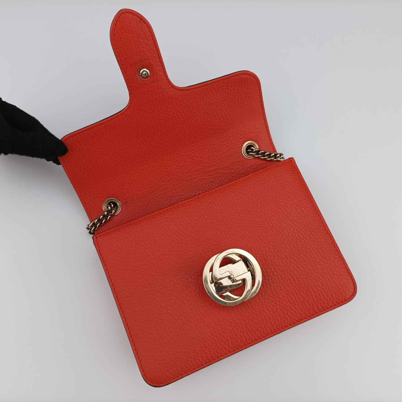 Interlocking G Orange Leather 510304 I025841621インターロッキングG オレンジ レザー 510304 I025841621