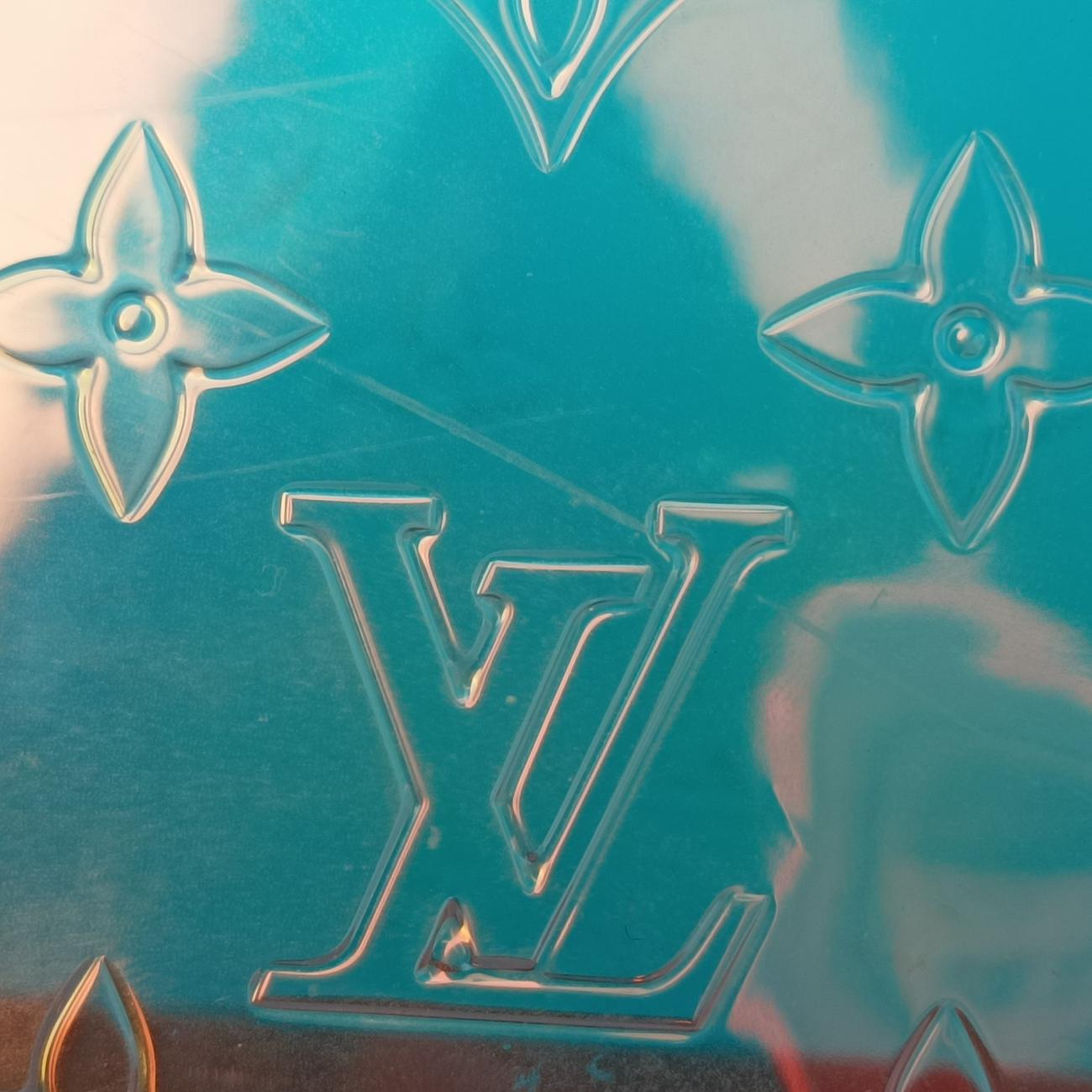 Soft Trunk Hologram x black Monogram Prism×calf leather M55932 DU4179 ICチップソフトトランク ホログラム×ブラック モノグラム プリズム×カーフレザー M55932 DU4179 ICチップ