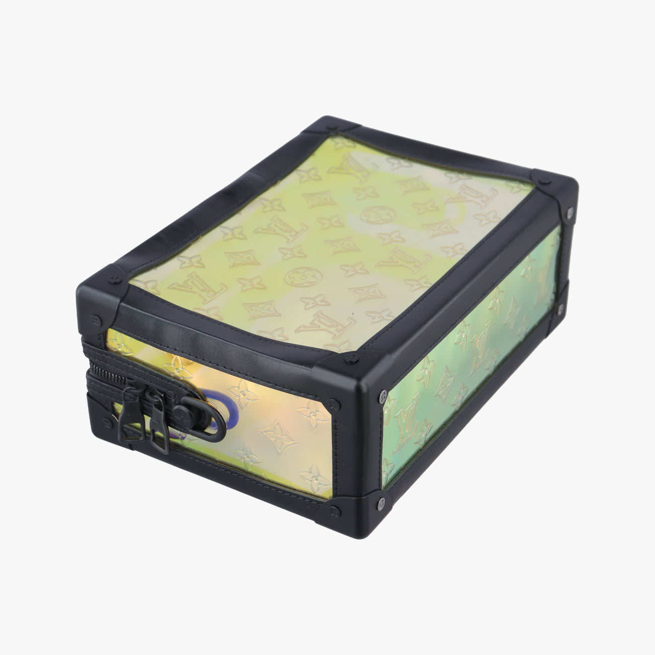 Soft Trunk Hologram x black Monogram Prism×calf leather M55932 DU4179 ICチップソフトトランク ホログラム×ブラック モノグラム プリズム×カーフレザー M55932 DU4179 ICチップ
