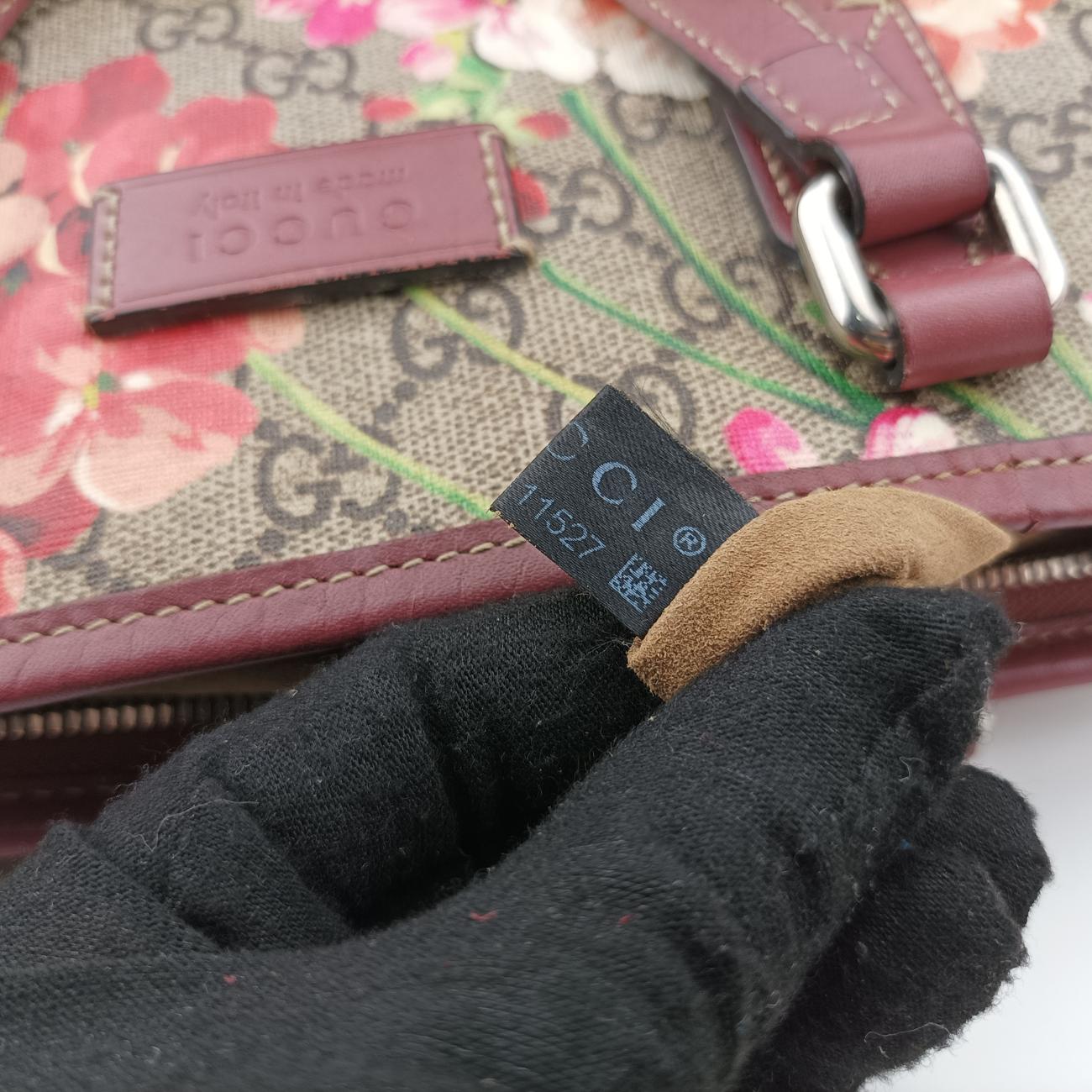 GG Blooms beige×Multicolour PVC coated canvas x leather 429019 E020111527GGブルームス ベージュ×マルチカラー PVCコーティングキャンバス×レザー 429019 E020111527