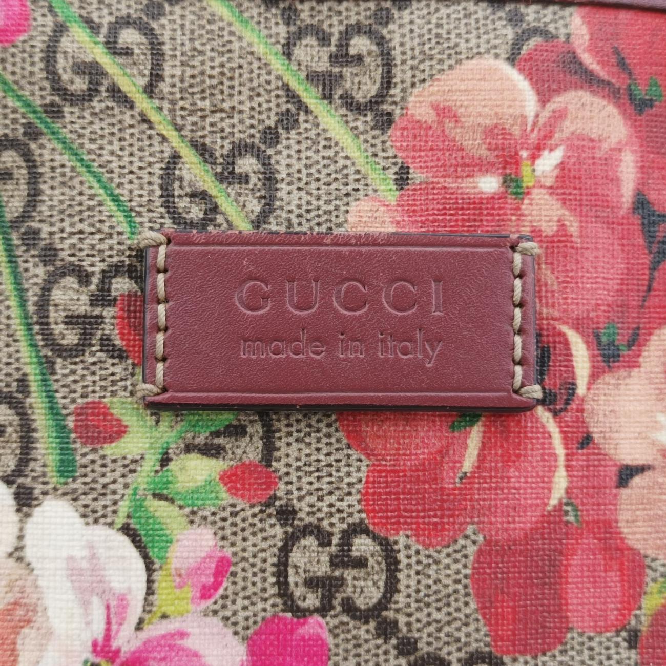 GG Blooms beige×Multicolour PVC coated canvas x leather 429019 E020111527GGブルームス ベージュ×マルチカラー PVCコーティングキャンバス×レザー 429019 E020111527