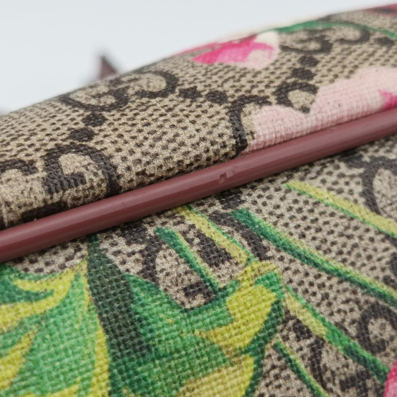 GG Blooms beige×Multicolour PVC coated canvas x leather 429019 E020111527GGブルームス ベージュ×マルチカラー PVCコーティングキャンバス×レザー 429019 E020111527