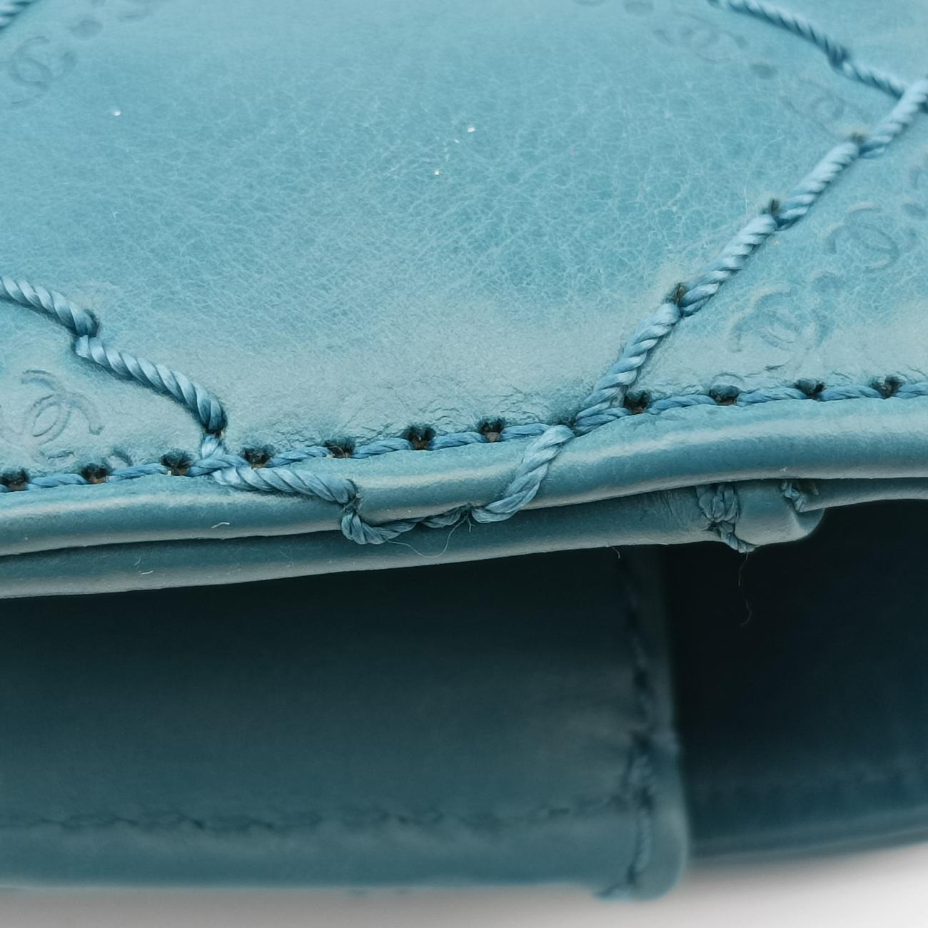 2.55 Matelasse Blue Leather A66985 160703882.55 マトラッセ ブルー レザー A66985 16070388