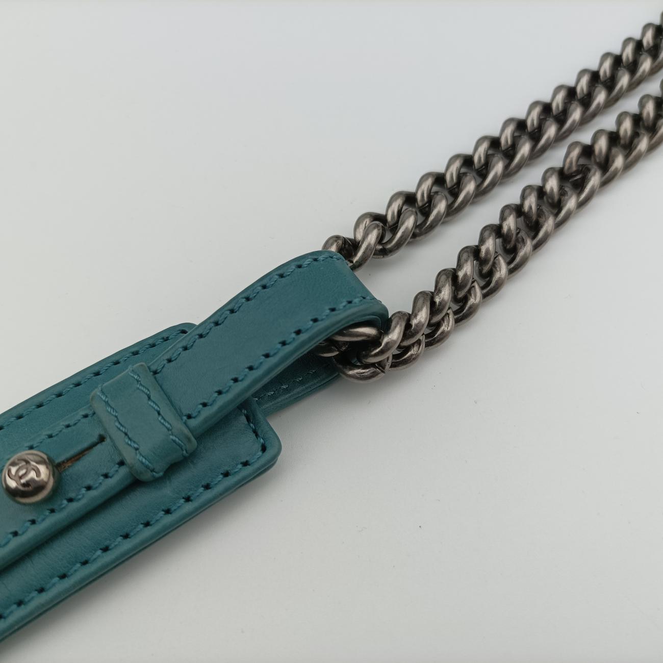 2.55 Matelasse Blue Leather A66985 160703882.55 マトラッセ ブルー レザー A66985 16070388