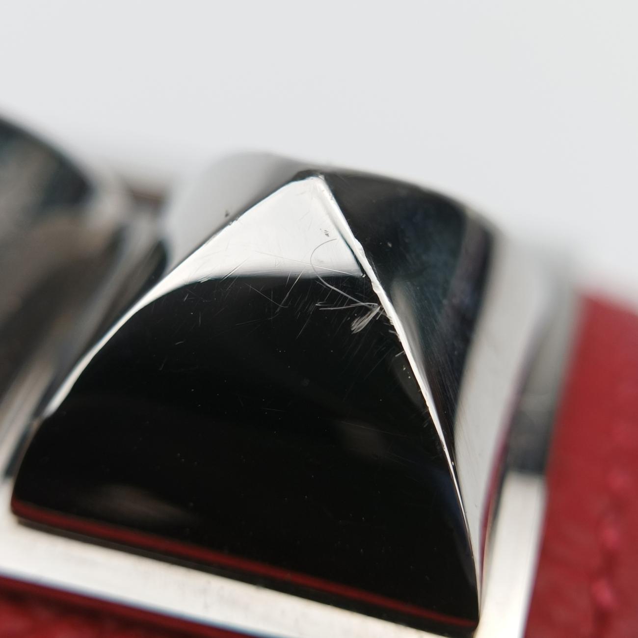 Collier de chien Red×silver Leather×GP S □RSIコリエ ド シアン レッド×シルバー レザー×GP S □RSI