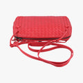 NODINI Intrecciato Red lambskin B02548720Vノディーニ イントレチャート レッド ラムスキン B02548720V