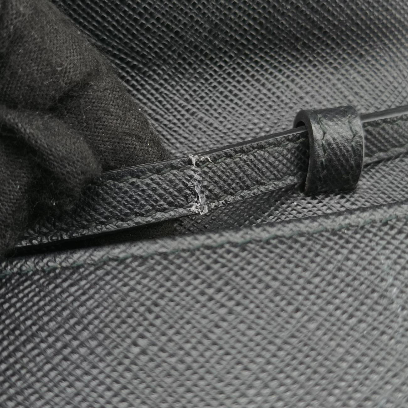 Robot LogoBlackSaffiano Leather62ロボットロゴブラックサフィアーノレザー62