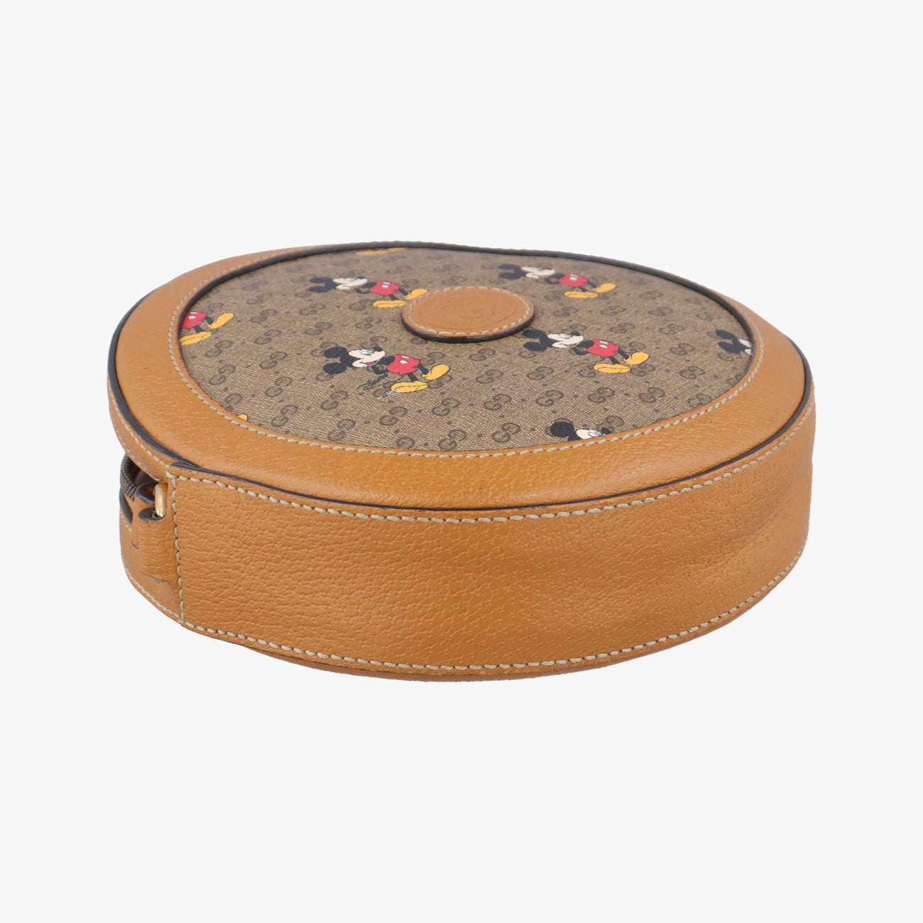 DISNEY Collaboration Mickey Mouse Multicolour PVC coated canvas×Leather 603938 I030946486ディズニーコラボ ミッキーマウス マルチカラー PVCコーティングキャンバス×レザー 603938 I030946486