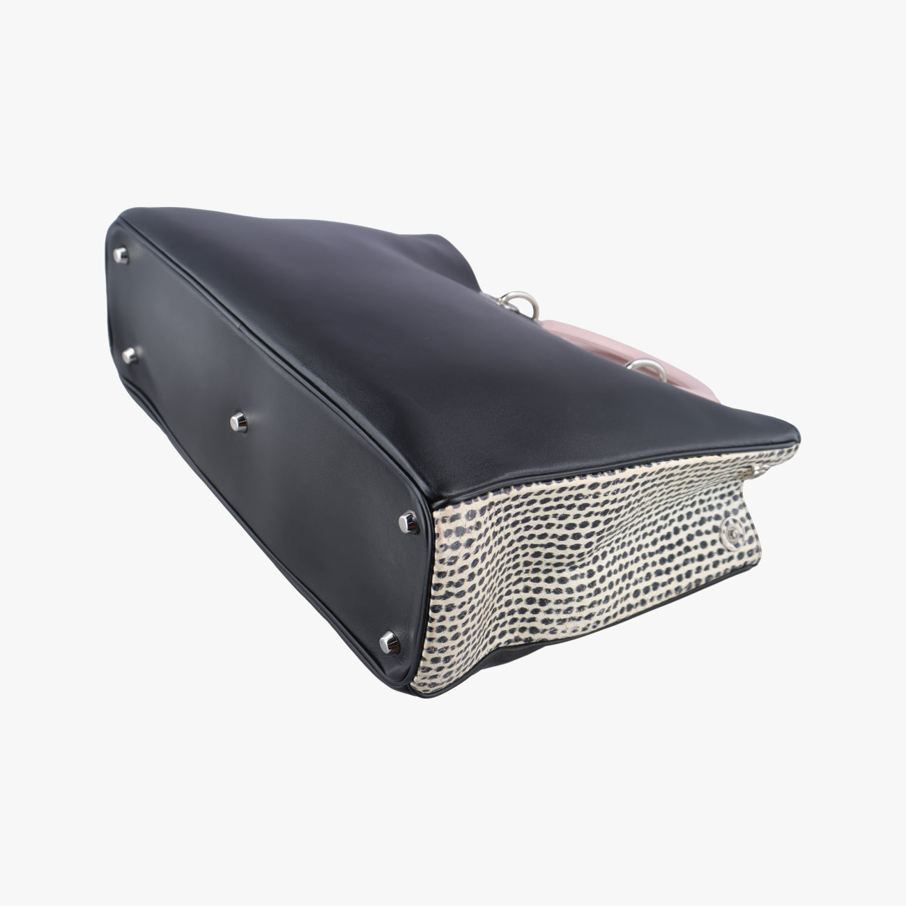 Diorissimo Black×Pink Leather 09-MA-0114ディオリッシモ ブラック×ピンク レザー 09-MA-0114