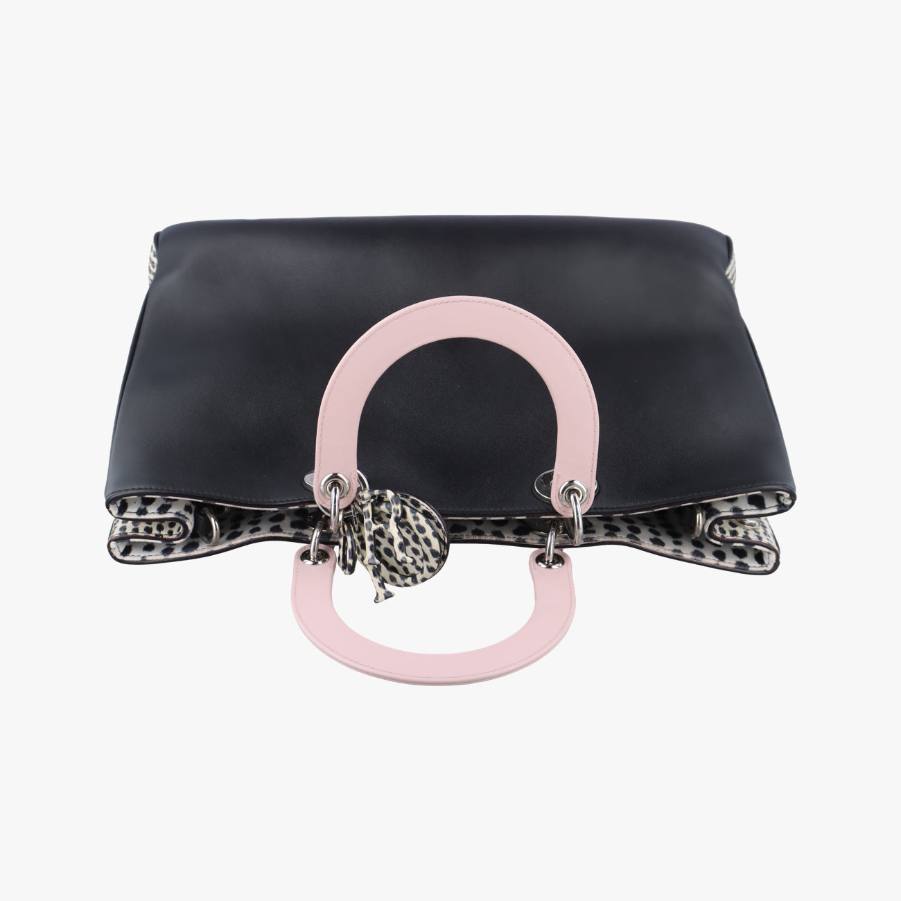 Diorissimo Black×Pink Leather 09-MA-0114ディオリッシモ ブラック×ピンク レザー 09-MA-0114