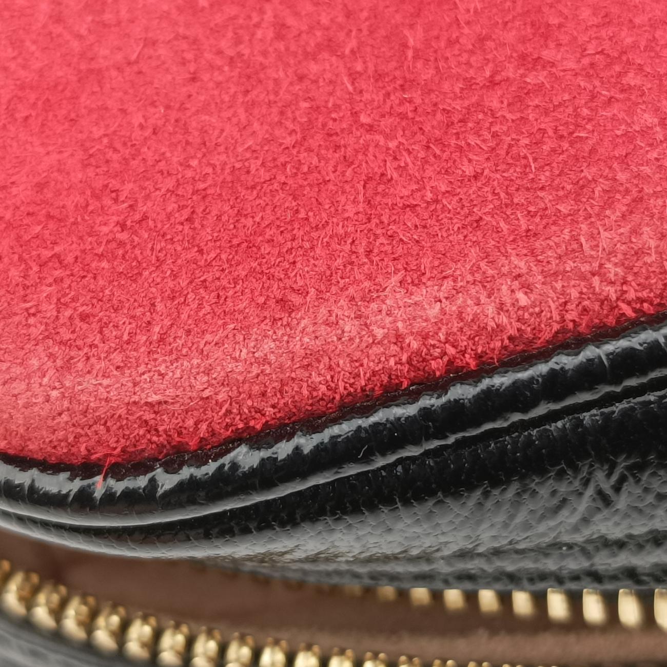 Ophidia Red×black Suede x leather 517076 B024276470オフィディア レッド×ブラック スエード×レザー 517076 B024276470