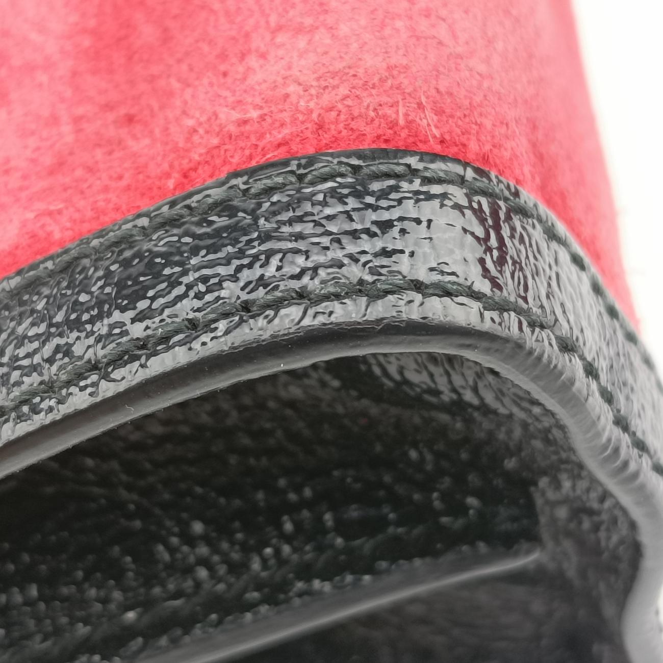 Ophidia Red×Black Suede x leather 503877 A024094238オフィディア レッド×ブラック スエード×レザー 503877 A024094238