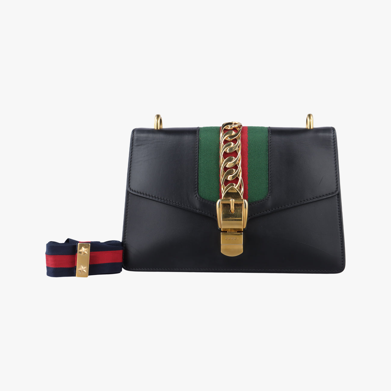 Sylvie Black x Green x Red Leather 421882 C020002433シルヴィ ブラック×グリーン×レッド レザー 421882 C020002433