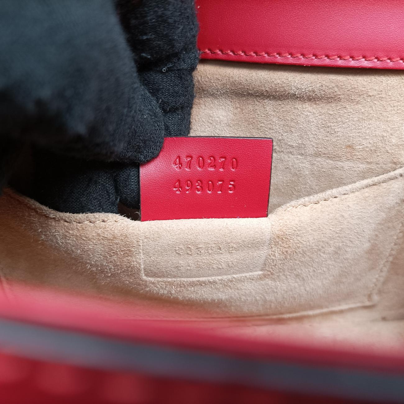 Sylvie Red×navy Leather 470270 B022343184シルヴィ レッド×ネイビー レザー 470270 B022343184