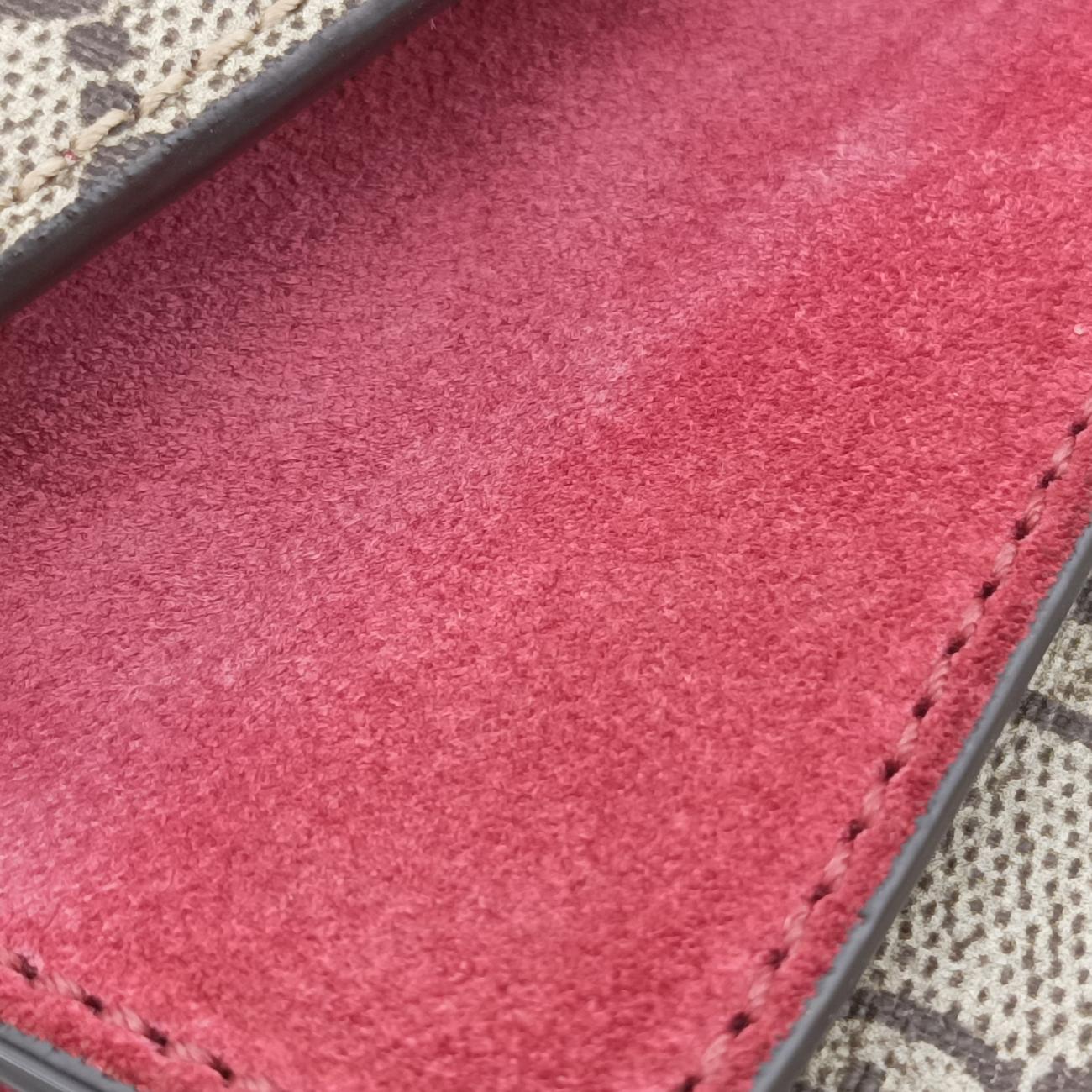 Dionysus beige×red×multicolor PVC coated canvas 400235 G022213930ディオニュソス ベージュ×レッド×マルチカラー PVCコーティングキャンバス 400235 G022213930