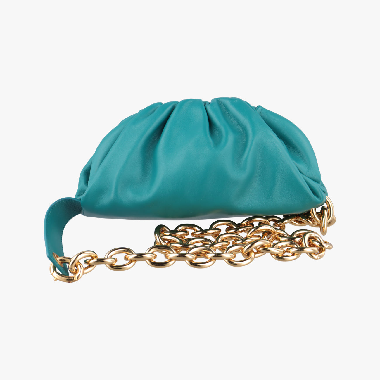 The Chain Pouch Green lambskin P01635952Aザ チェーンポーチ グリーン ラムスキン P01635952A