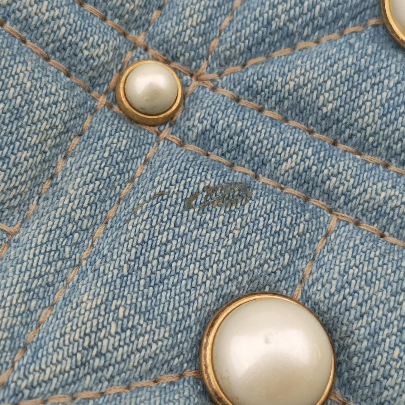 GG Marmont Blue Denim x Leather 447632 B024087403GGマーモント ブルー デニム×レザー 447632 B024087403