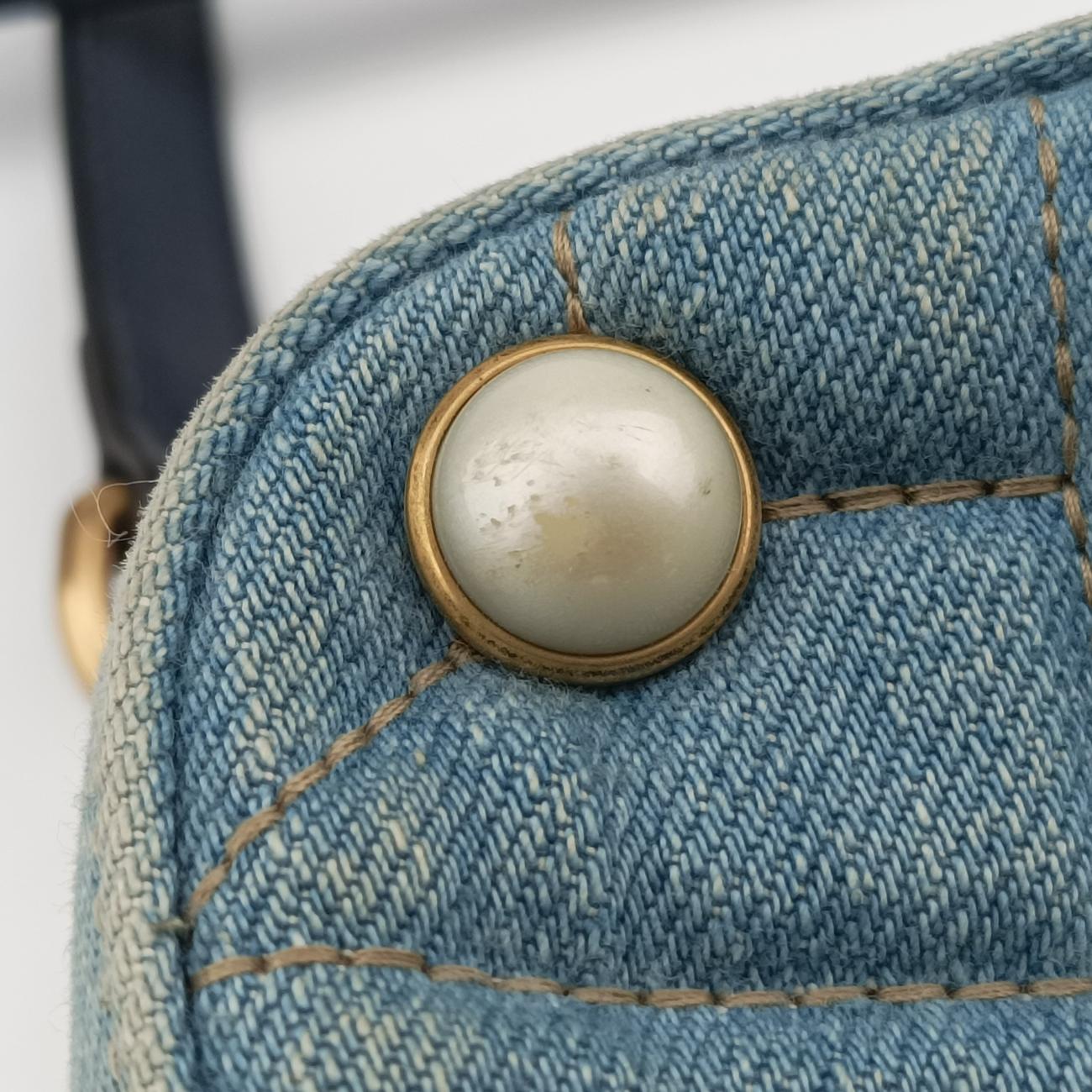 GG Marmont Blue Denim x Leather 447632 B024087403GGマーモント ブルー デニム×レザー 447632 B024087403