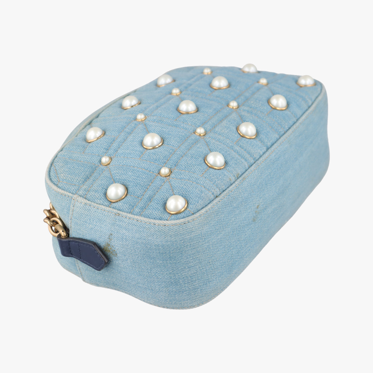 GG Marmont Blue Denim x Leather 447632 B024087403GGマーモント ブルー デニム×レザー 447632 B024087403