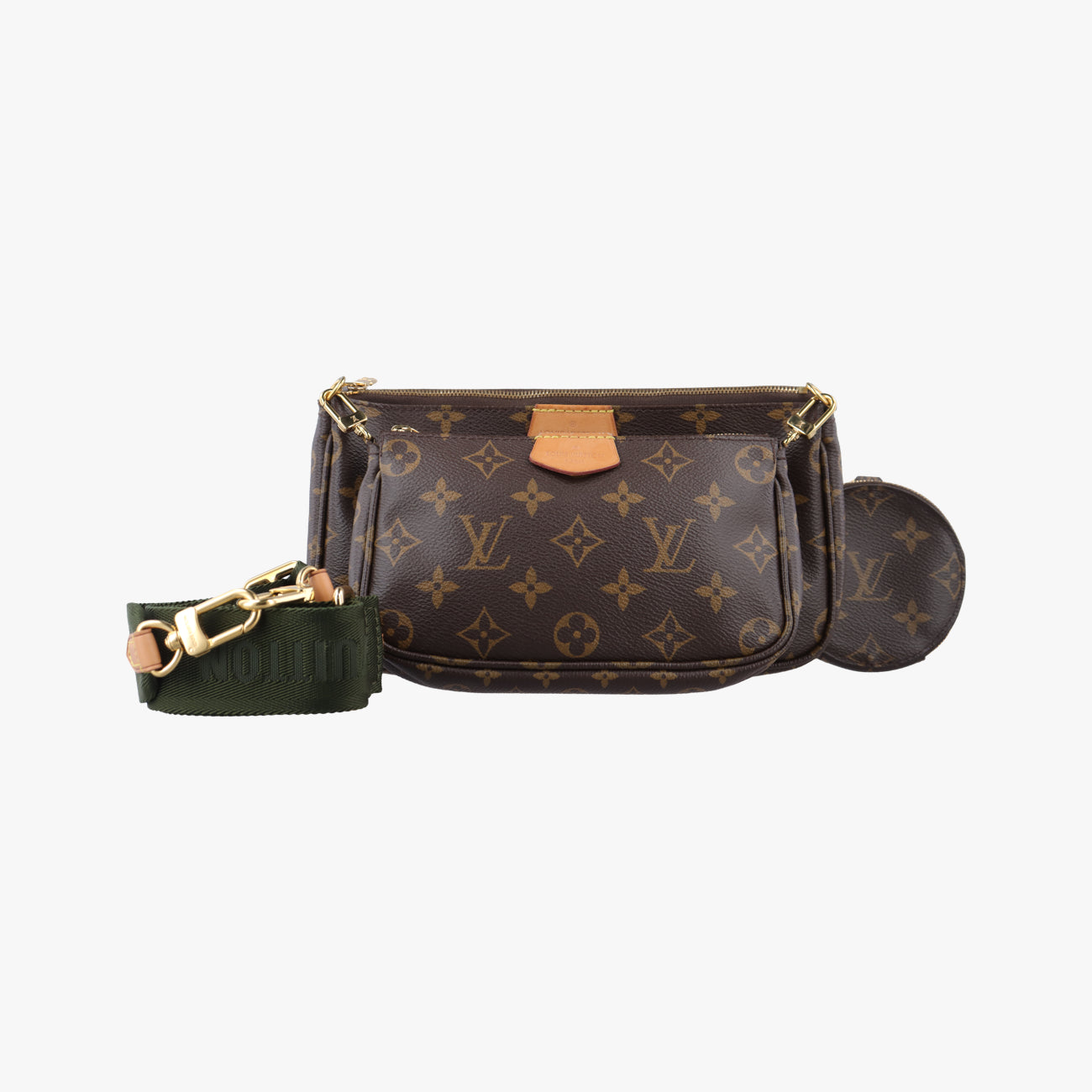 MULTI POCHETTE ACCESSOIRES MARRON×ROSE CLAIRE Monogram Canvas M44840 ICチップミュルティポシェットアクセソワール マロン×ローズ クレール モノグラムキャンバス M44840 ICチップ