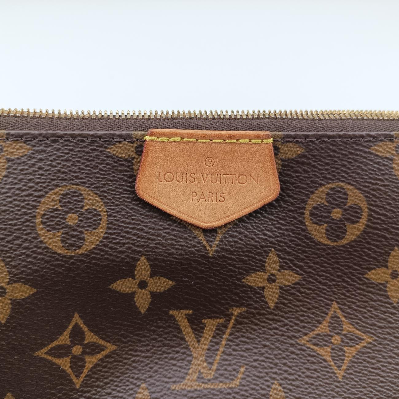 MULTI POCHETTE ACCESSOIRES MARRON×ROSE CLAIRE Monogram Canvas M44840 ICチップミュルティポシェットアクセソワール マロン×ローズ クレール モノグラムキャンバス M44840 ICチップ