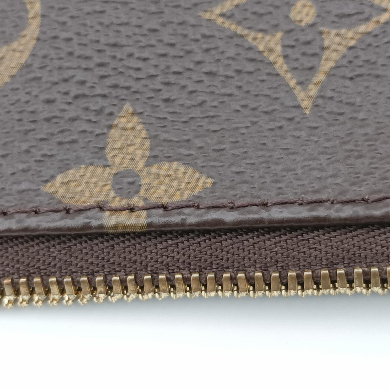MULTI POCHETTE ACCESSOIRES MARRON×ROSE CLAIRE Monogram Canvas M44840 ICチップミュルティポシェットアクセソワール マロン×ローズ クレール モノグラムキャンバス M44840 ICチップ