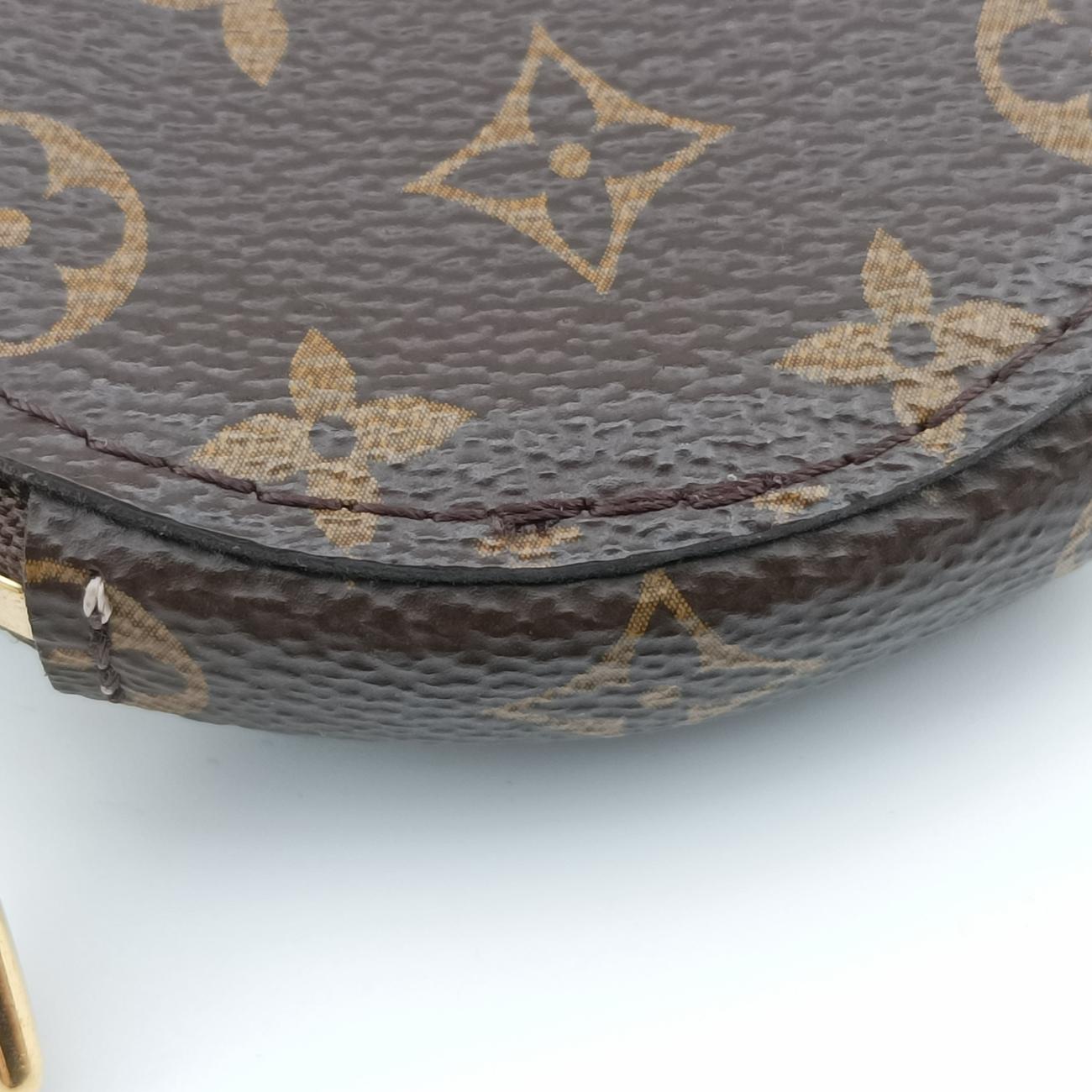 MULTI POCHETTE ACCESSOIRES MARRON×ROSE CLAIRE Monogram Canvas M44840 ICチップミュルティポシェットアクセソワール マロン×ローズ クレール モノグラムキャンバス M44840 ICチップ