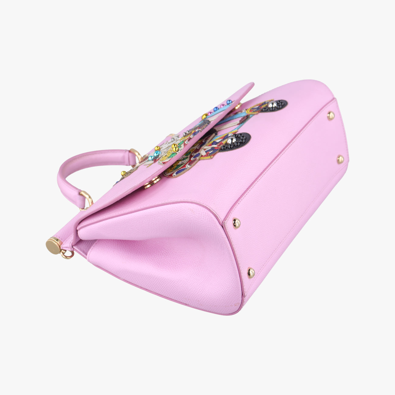 Miss Sicily Family Pink×multicolor Leather 40ミス シシリー ファミリー ピンク×マルチカラー レザー 40