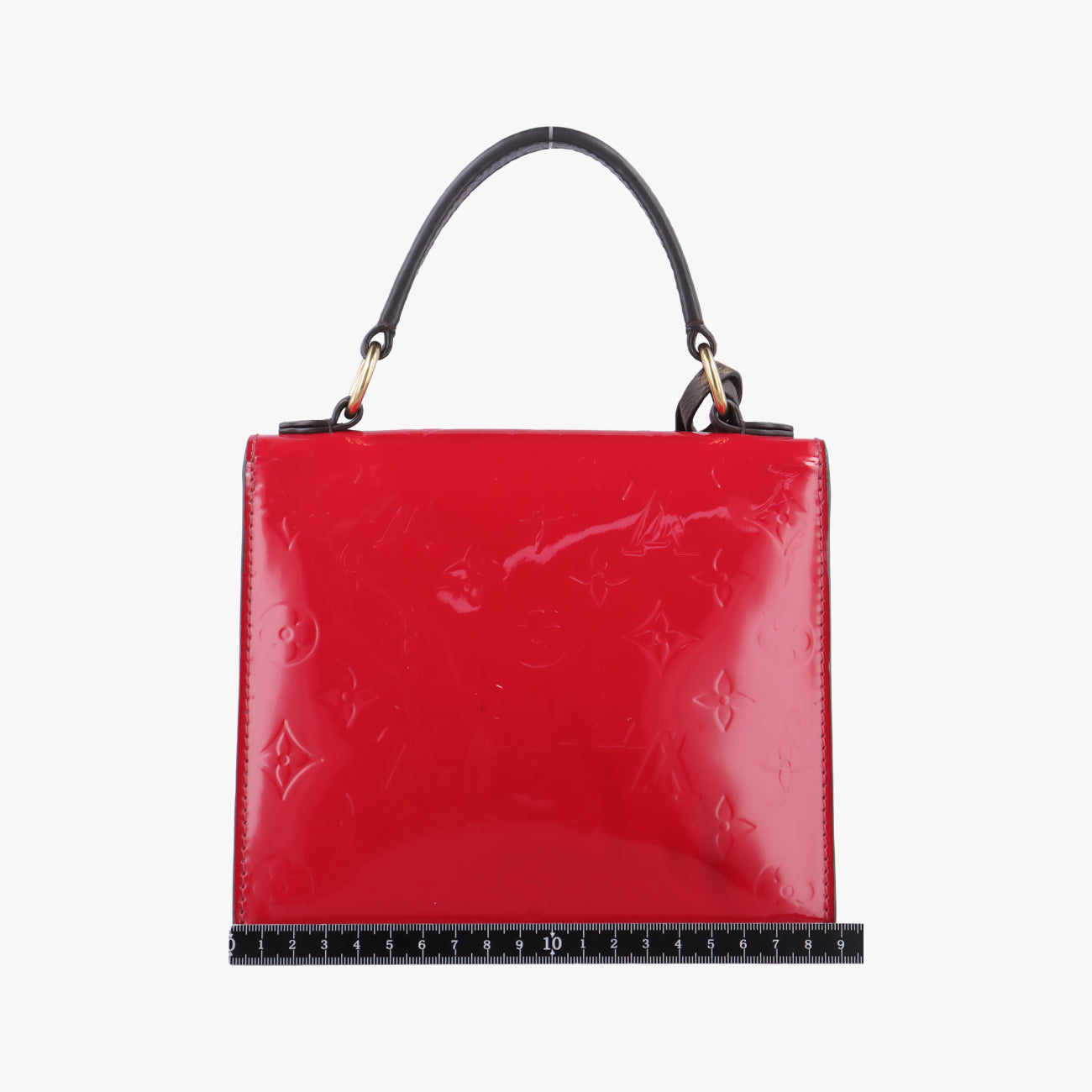 Spring street PM Scarlet Red Vernis×Leather×Monogram Canvas M90505 FK0240 ICチップスプリングストリートPM スカーレット ヴェルニ×レザー×モノグラムキャンバス M90505 FK0240 ICチップ