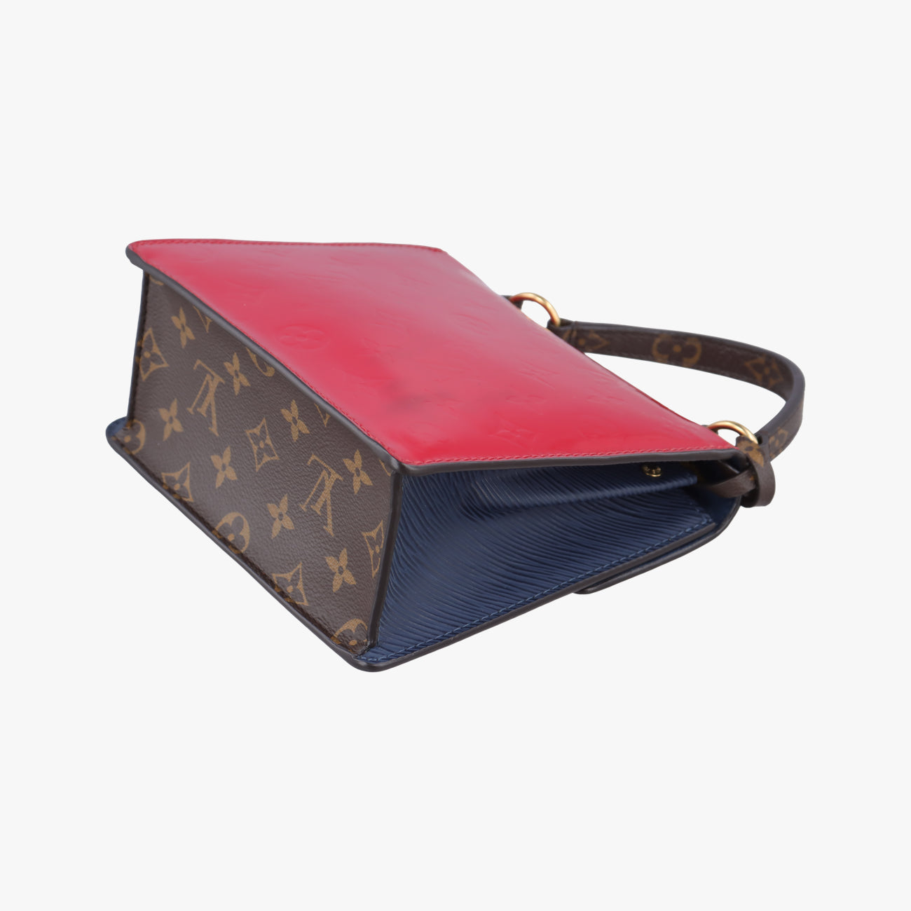 Spring street PM Scarlet Red Vernis×Leather×Monogram Canvas M90505 FK0240 ICチップスプリングストリートPM スカーレット ヴェルニ×レザー×モノグラムキャンバス M90505 FK0240 ICチップ