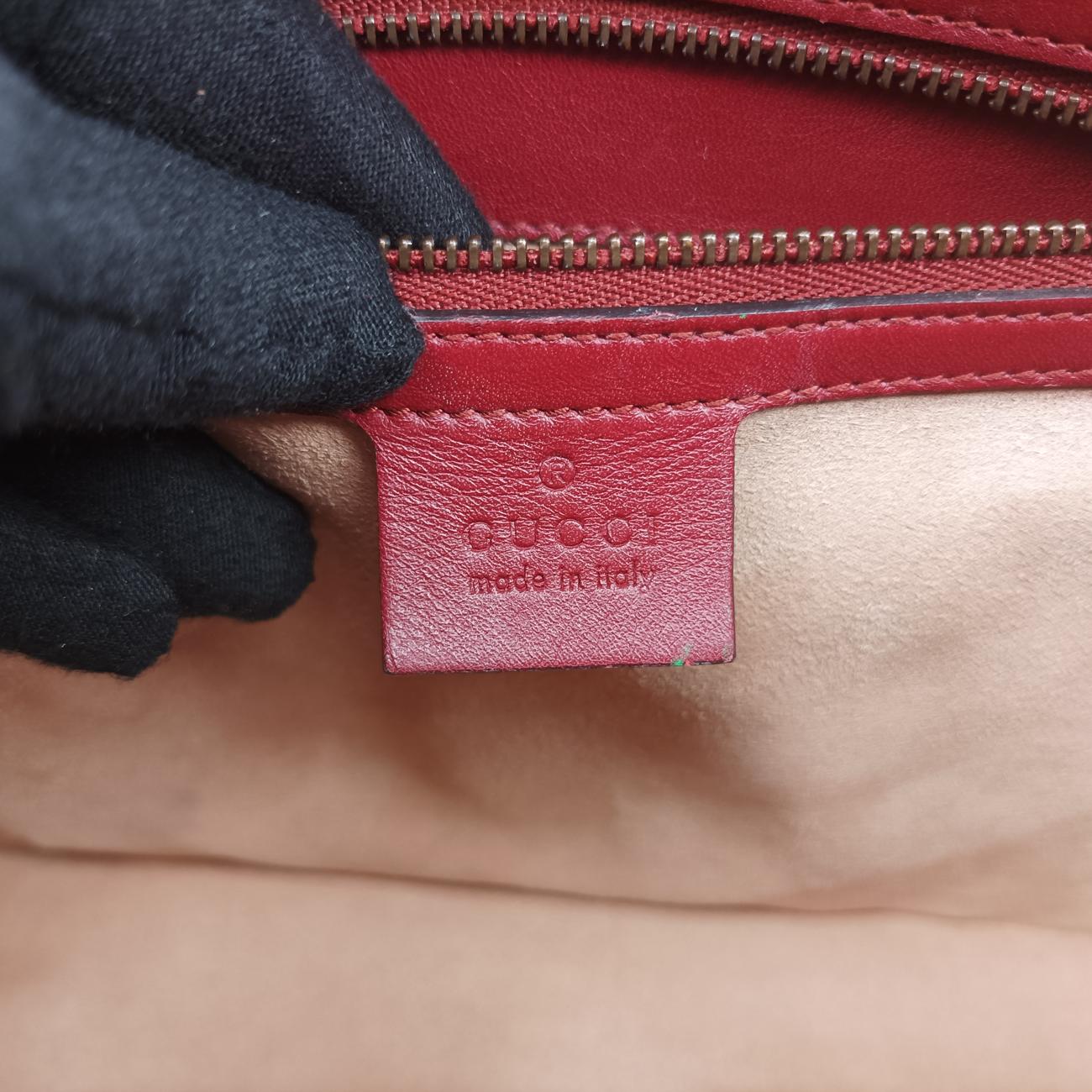 Broche Beetle Print Red×Multicolour Leather 466434 F022834740ブロッシュビートルプリント レッド×マルチカラー レザー 466434 F022834740