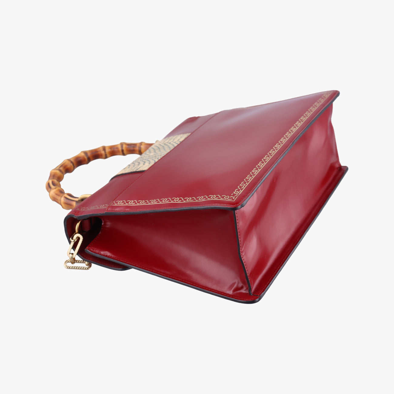 Broche Beetle Print Red×Multicolour Leather 466434 F022834740ブロッシュビートルプリント レッド×マルチカラー レザー 466434 F022834740