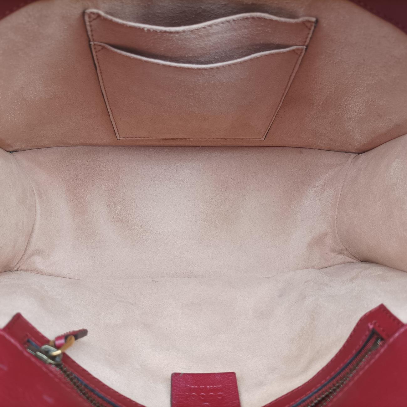 Broche Beetle Print Red×Multicolour Leather 466434 F022834740ブロッシュビートルプリント レッド×マルチカラー レザー 466434 F022834740