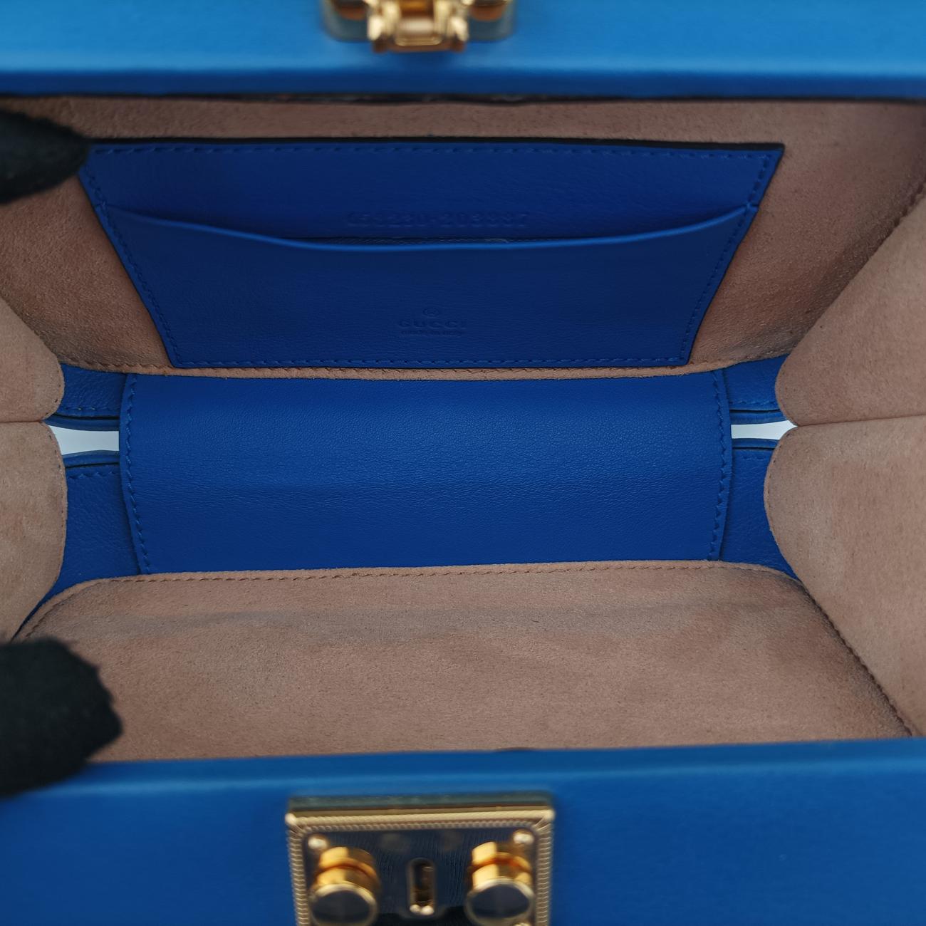 Interlocking G Blue×orange Leather 658230 インターロッキングG ブルー×オレンジ レザー 658230