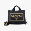 Fendace La Medusa Black canvas 8BH395 8BH395-AJIA-228-3262サンシャイン ブラック キャンバス 8BH395 8BH395-AJIA-228-3262