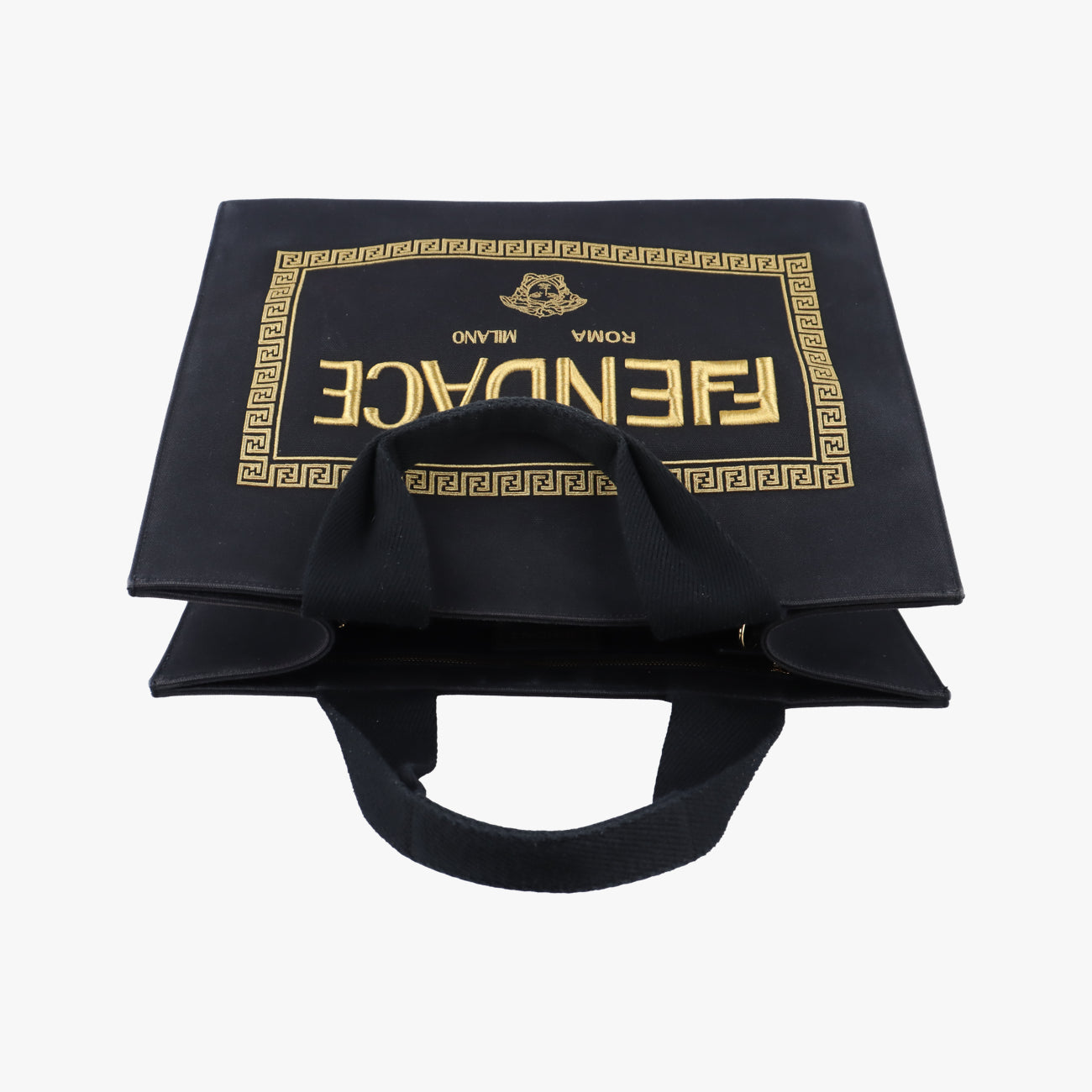 Fendace La Medusa Black canvas 8BH395 8BH395-AJIA-228-3262サンシャイン ブラック キャンバス 8BH395 8BH395-AJIA-228-3262