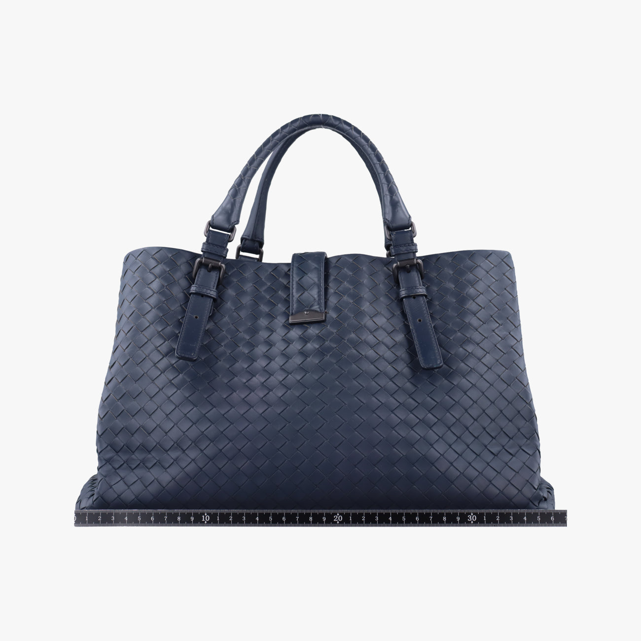 Roma Intrecciato Navy lambskin B03185037Bローマ イントレチャート ネイビー ラムスキン B03185037B