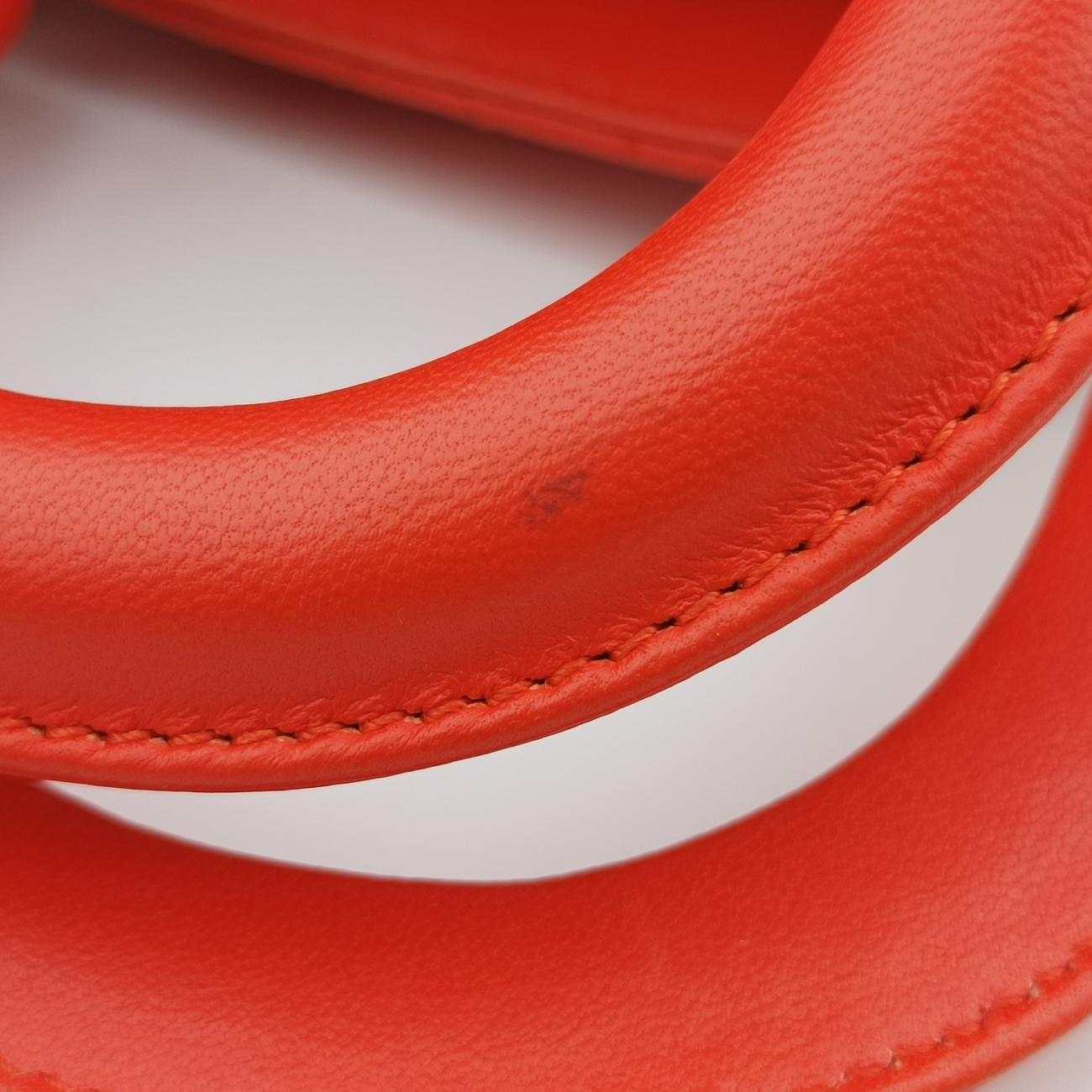 Lady Dior Orange lambskin 18-MA-0145レディディオール オレンジ ラムスキン 18-MA-0145