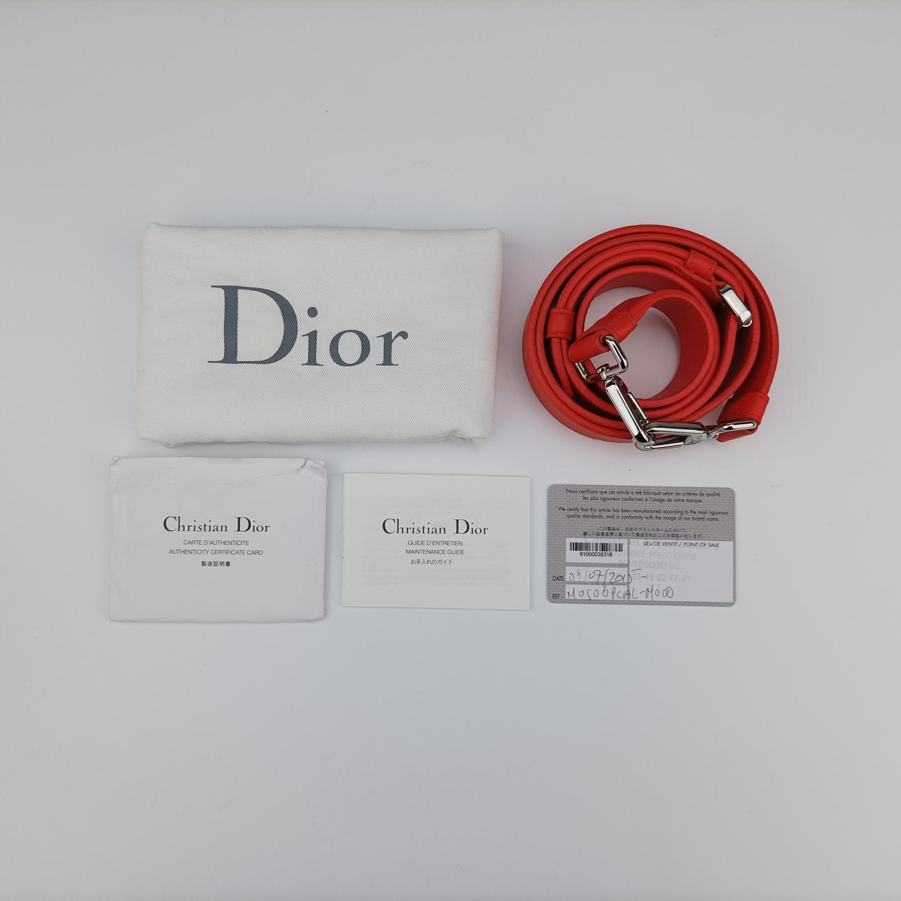 Lady Dior Orange lambskin 18-MA-0145レディディオール オレンジ ラムスキン 18-MA-0145