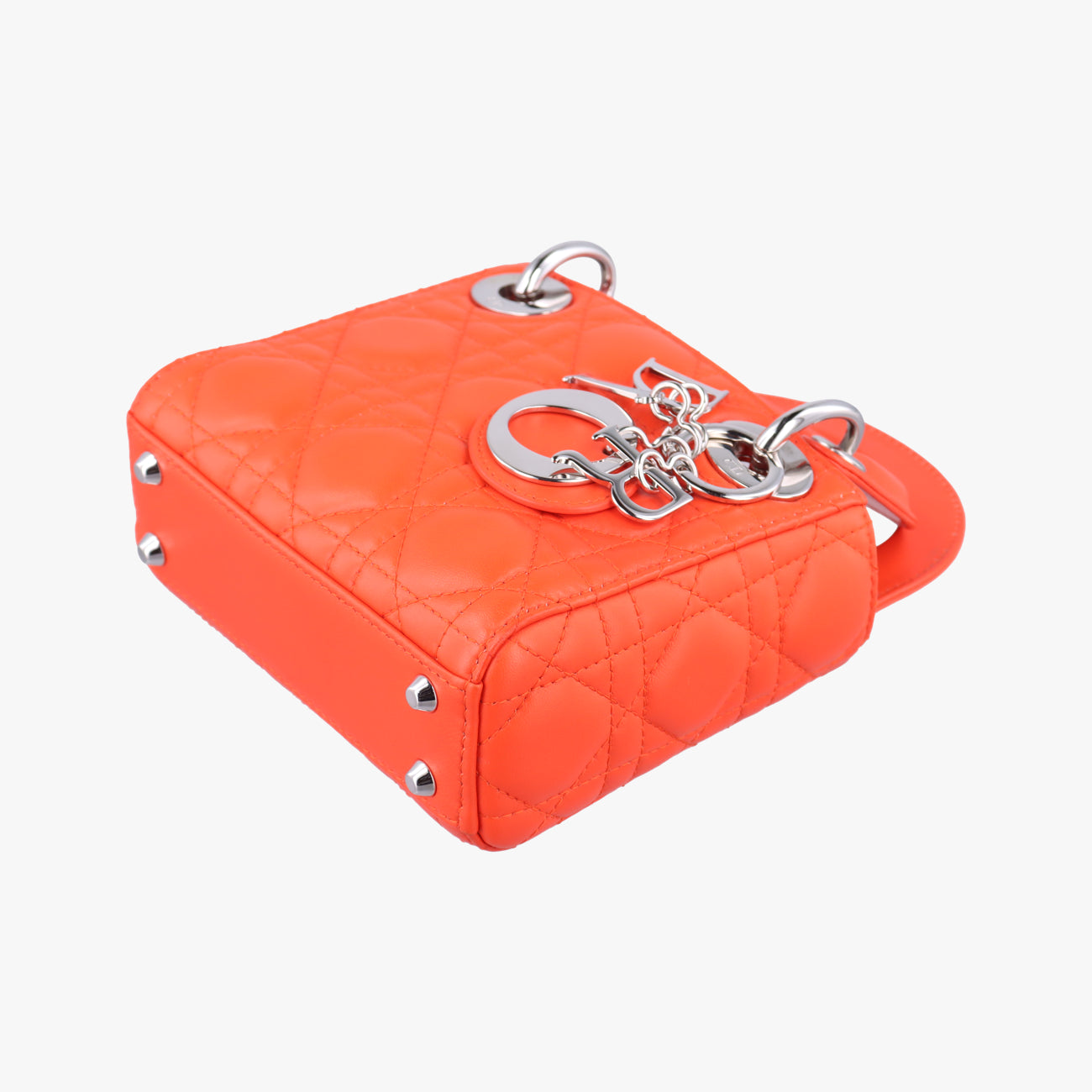 Lady Dior Orange lambskin 18-MA-0145レディディオール オレンジ ラムスキン 18-MA-0145