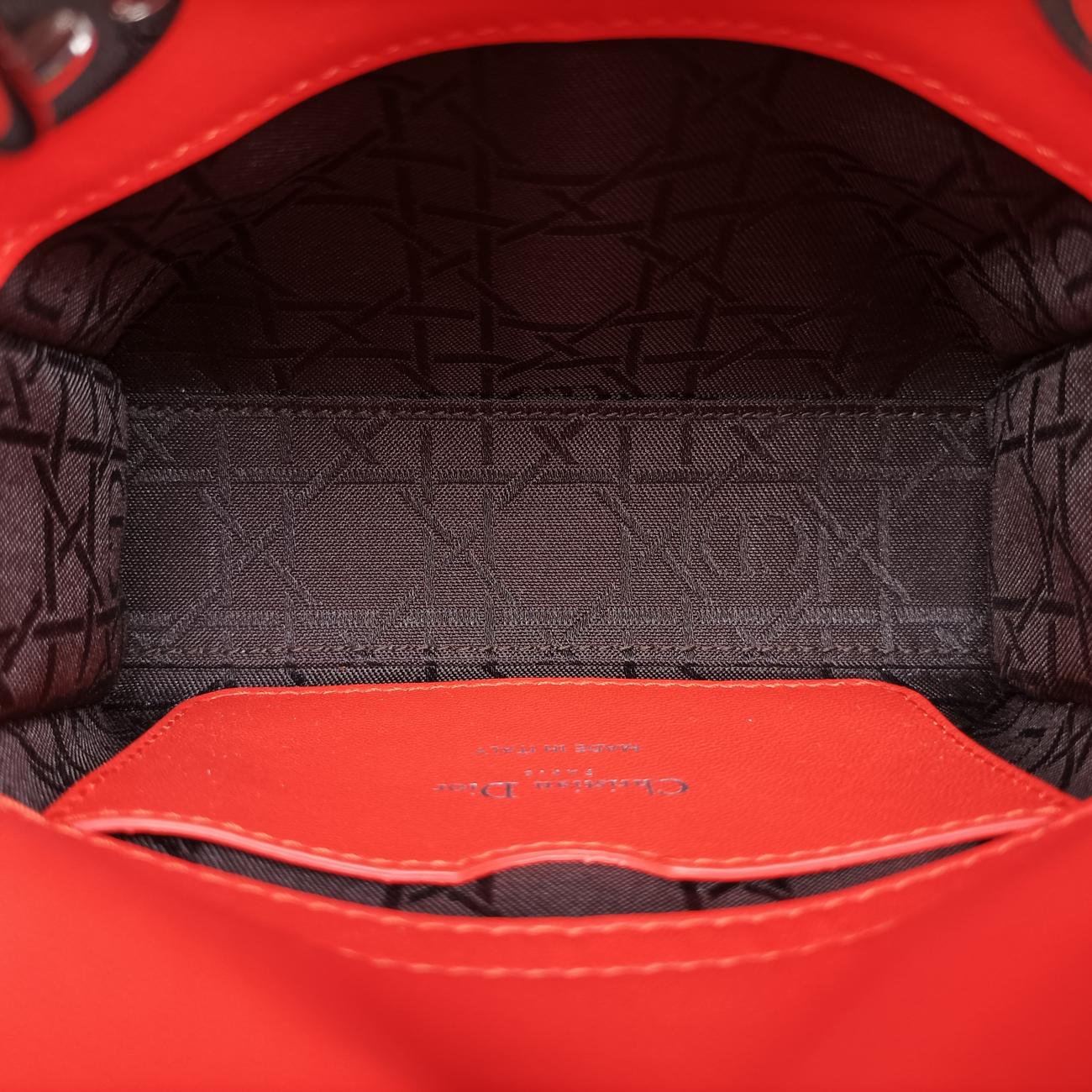 Lady Dior Orange lambskin 18-MA-0145レディディオール オレンジ ラムスキン 18-MA-0145