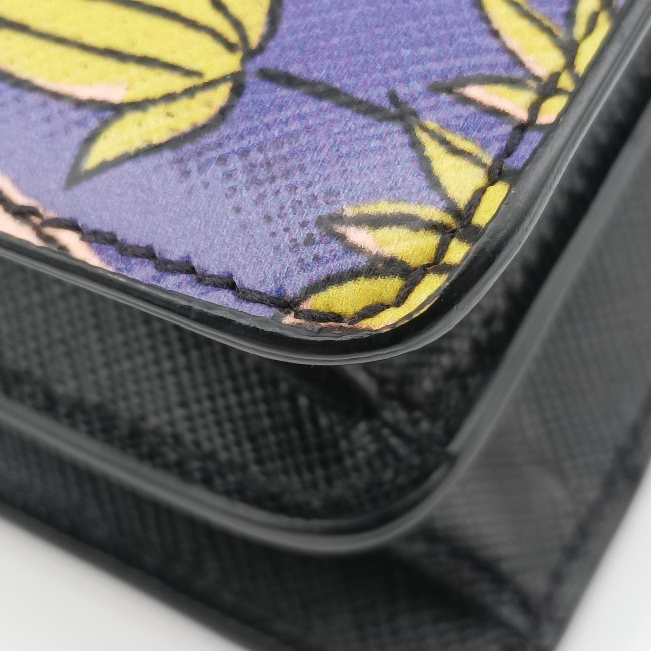 Soft Floral Clutch Multicolour Saffiano leather 7ソフトフローラルクラッチ マルチカラー サフィアーノレザー 7