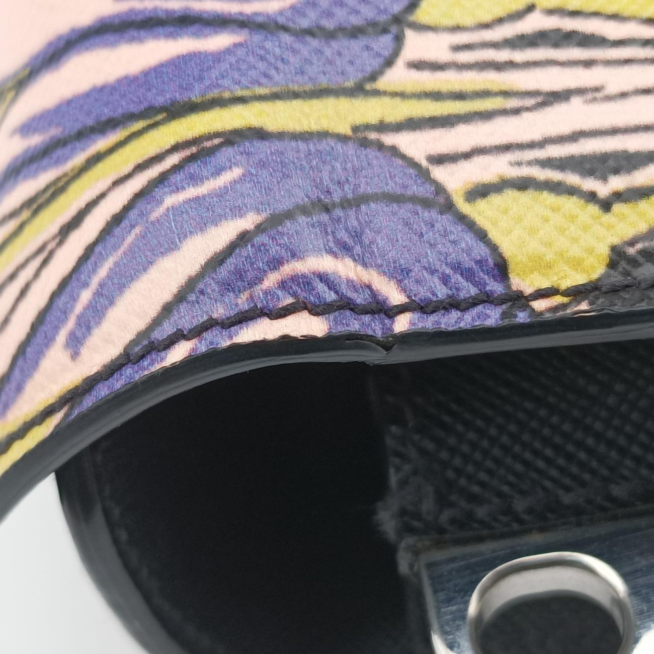 Soft Floral Clutch Multicolour Saffiano leather 7ソフトフローラルクラッチ マルチカラー サフィアーノレザー 7