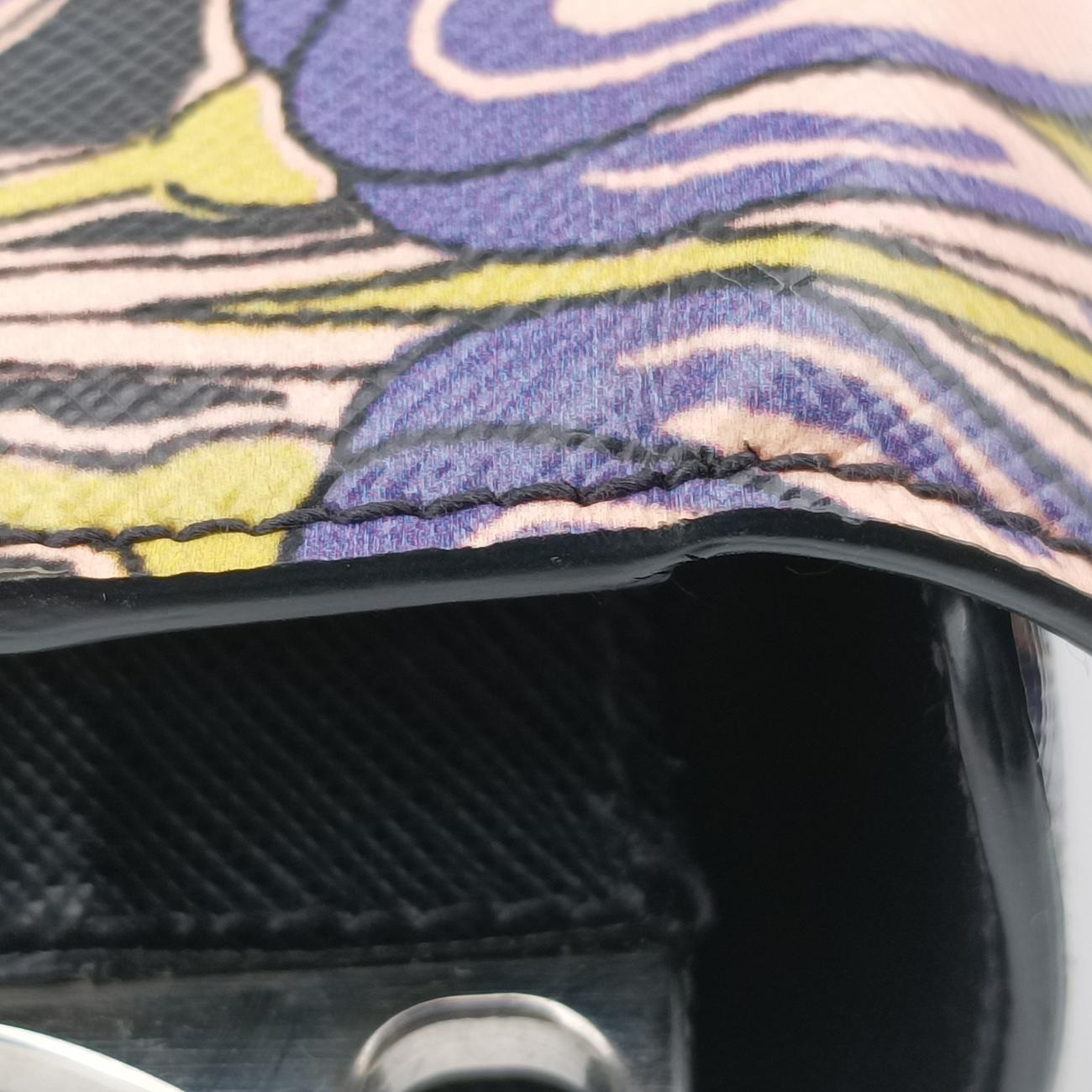 Soft Floral Clutch Multicolour Saffiano leather 7ソフトフローラルクラッチ マルチカラー サフィアーノレザー 7