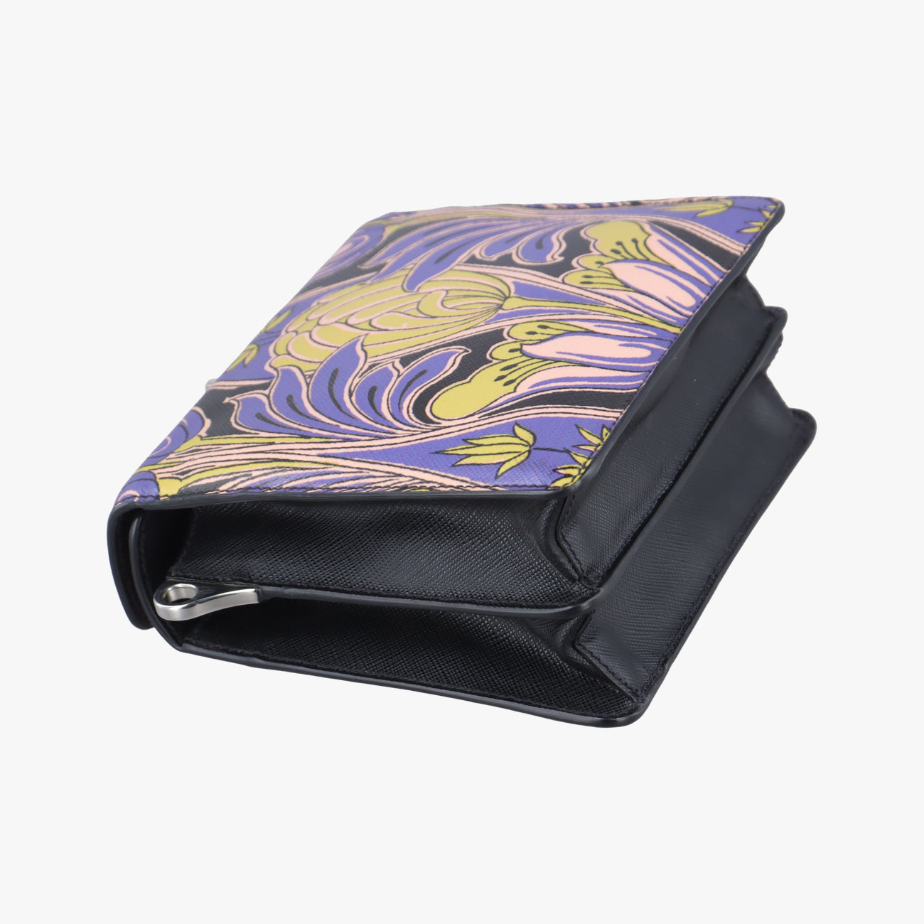 Soft Floral Clutch Multicolour Saffiano leather 7ソフトフローラルクラッチ マルチカラー サフィアーノレザー 7