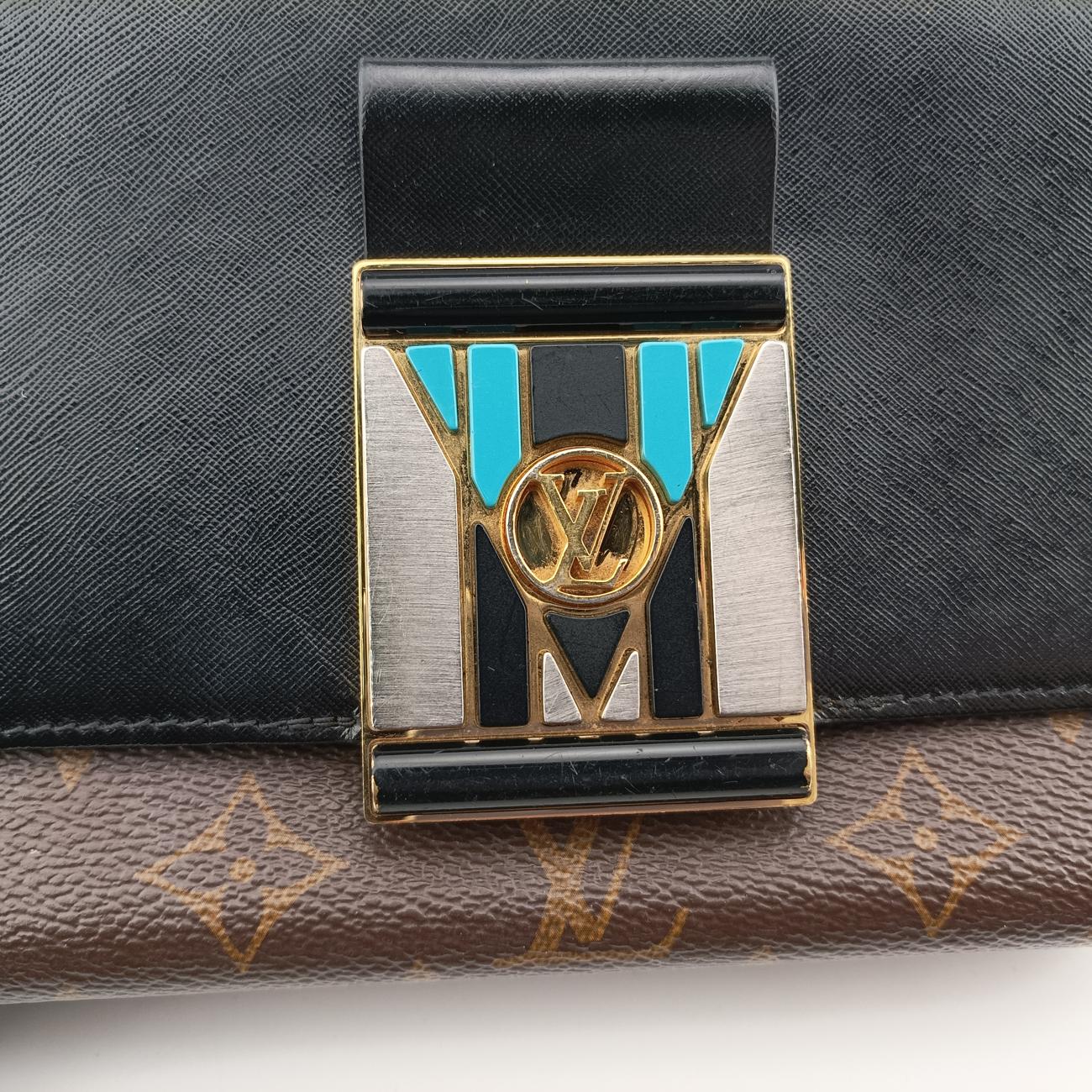 Monogram Pochette Brown× Black × Multicolor PVC coated canvas M44916 FL3189モノグラム ポシェット モノグラム/ブラウン系×ブラック×マルチカラー PVCコーティングキャンバス M44916 FL3189