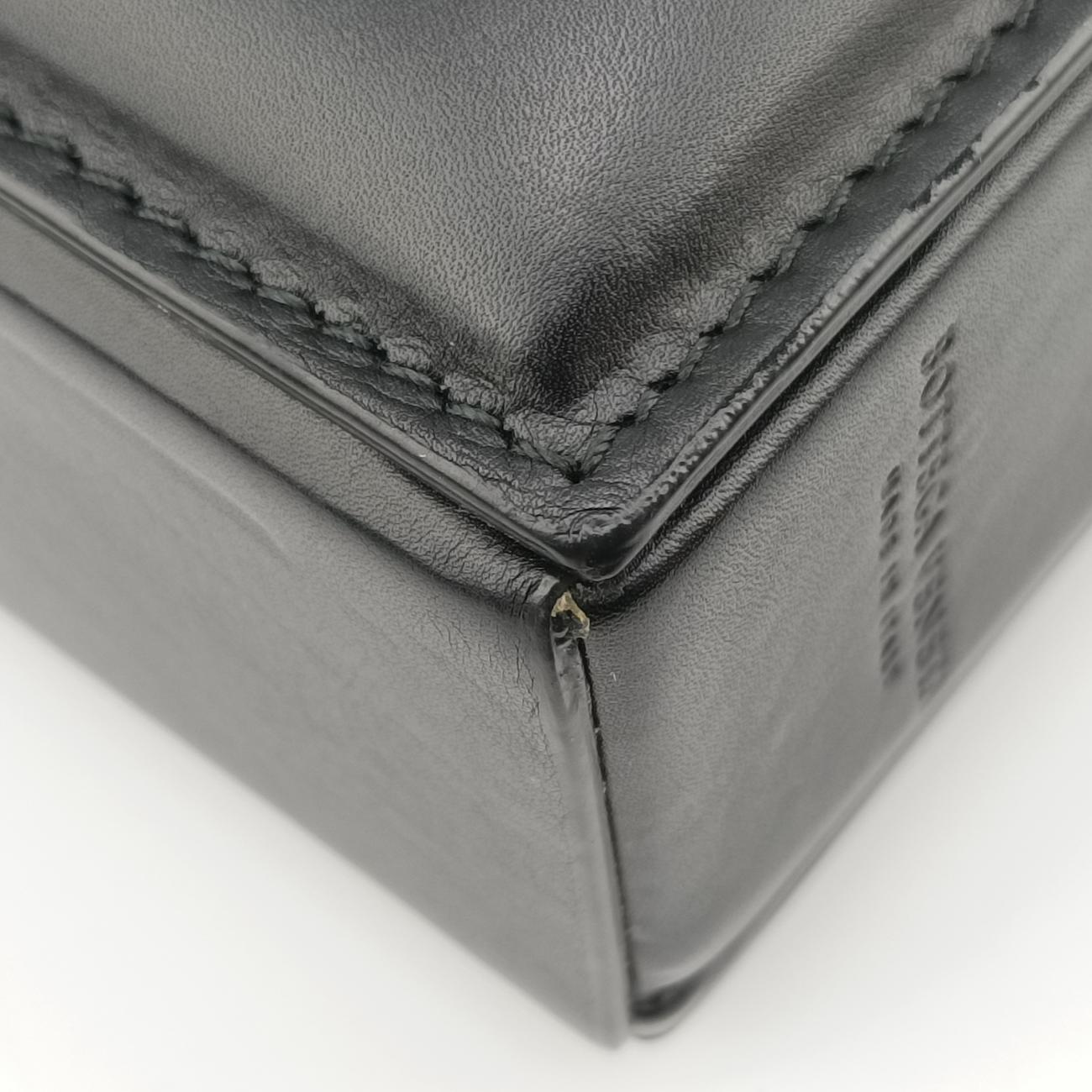 Padded Messenger Mini Trunk Black lambskin ICチップパデッド メッセンジャー ミニトランク ブラック ラムスキン ICチップ