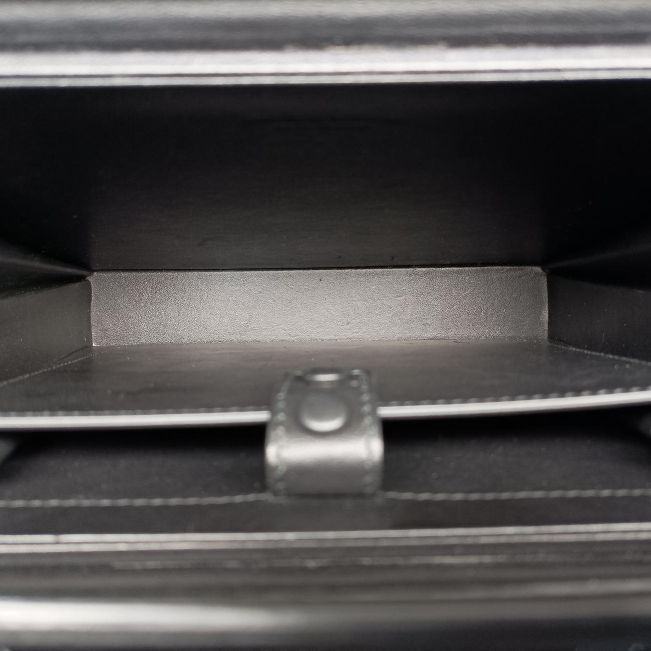 Padded Messenger Mini Trunk Black lambskin ICチップパデッド メッセンジャー ミニトランク ブラック ラムスキン ICチップ